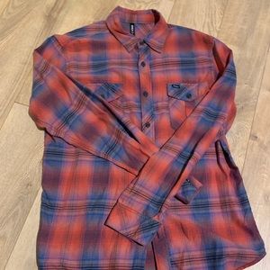 RVCA Flannel Plaid Button Down